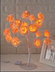 ED Tree Lamp Rose Small Tree Lamp illuminating living space

