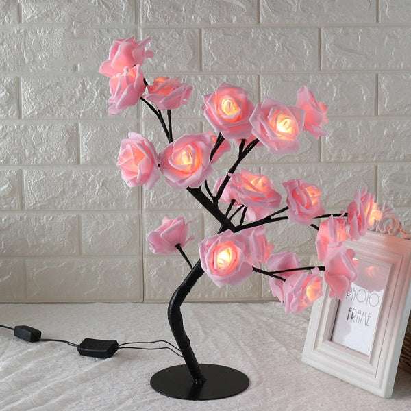 
Elegant rose tree LED lamp for office or desk

