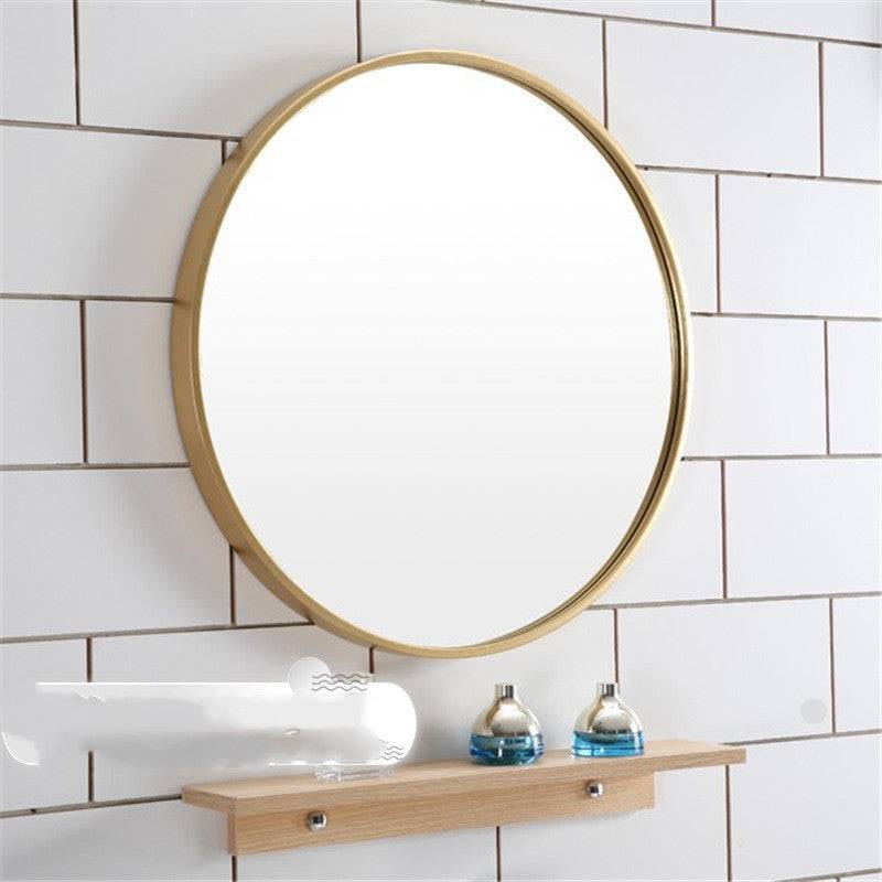 Decorative mirror enhancing bathroom wall décor