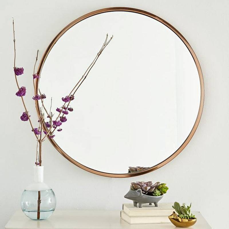 Minimalist wall mirror for modern bathroom

