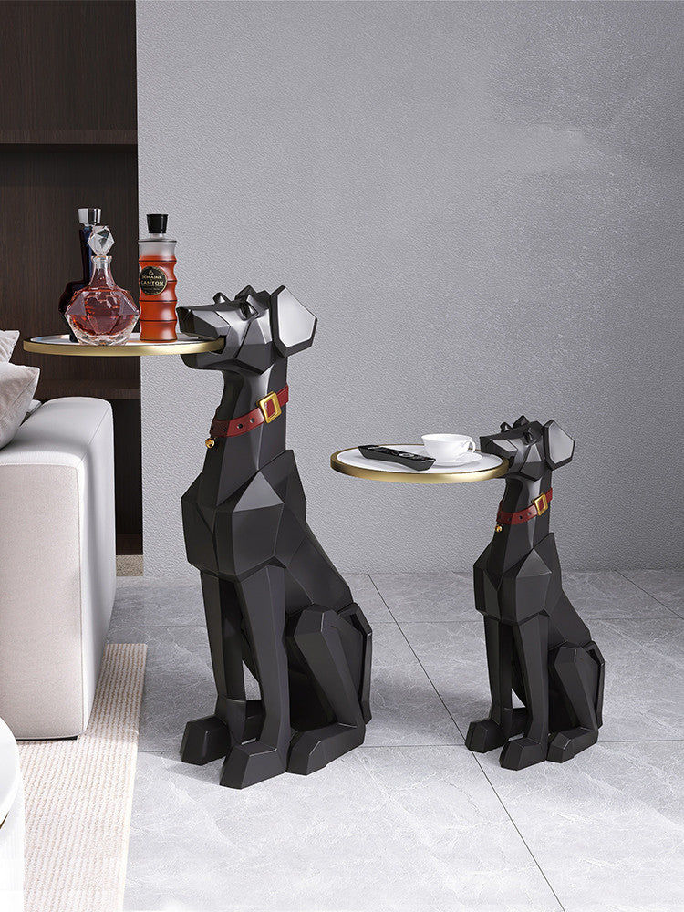 Large Floor-Standing Dog Sculpture Artistic Home Decor Statement Piece
