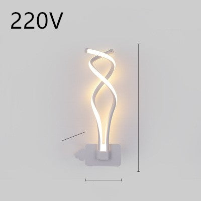 Modern Nordic LED Wall Light – Minimalist Bedroom Bedside Lamp