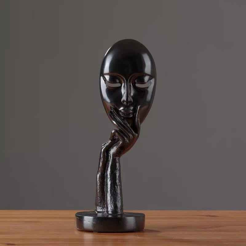 Artistic living room with handmade craft wall decor
