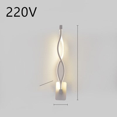 Modern Nordic LED Wall Light – Minimalist Bedroom Bedside Lamp
