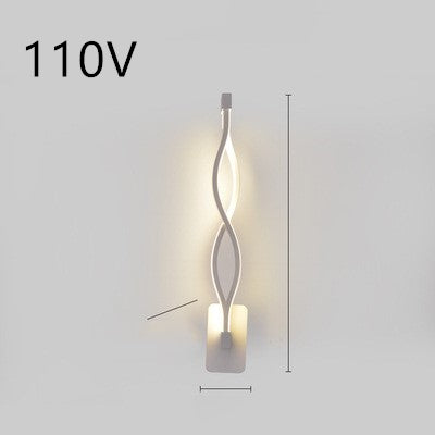 Modern Nordic LED Wall Light – Minimalist Bedroom Bedside Lamp