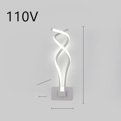 Modern Nordic LED Wall Light – Minimalist Bedroom Bedside Lamp