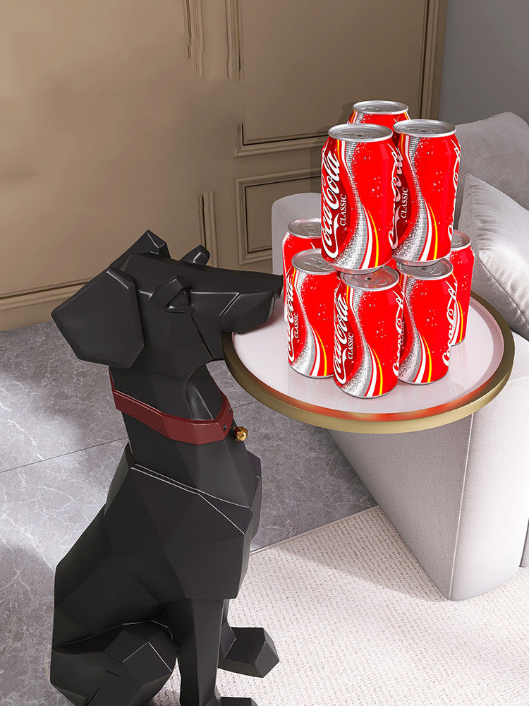 Large Floor-Standing Dog Sculpture Artistic Home Decor Statement Piece