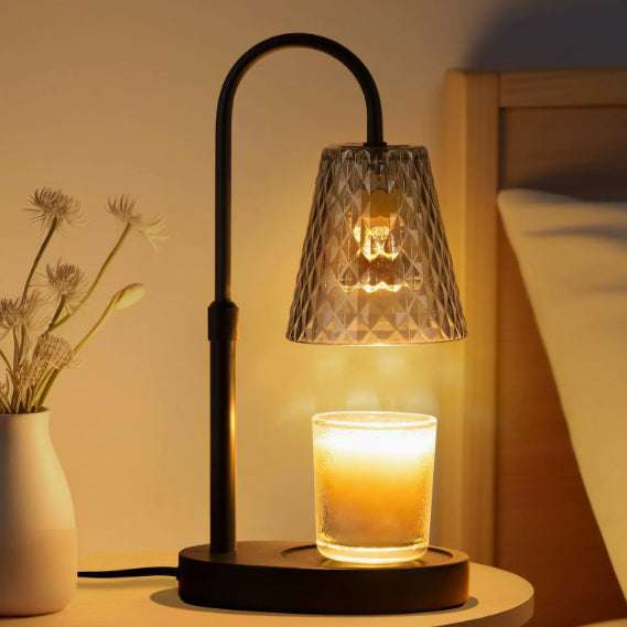 Stylish flame-free candle warmer enhancing interior décor

