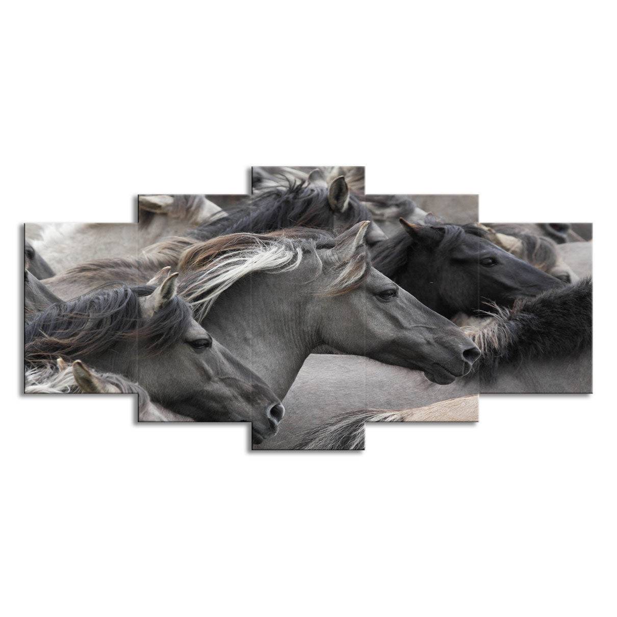 Multi-panel horse wall art for home

