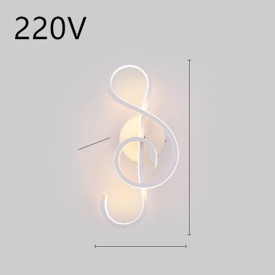 Modern Nordic LED Wall Light – Minimalist Bedroom Bedside Lamp