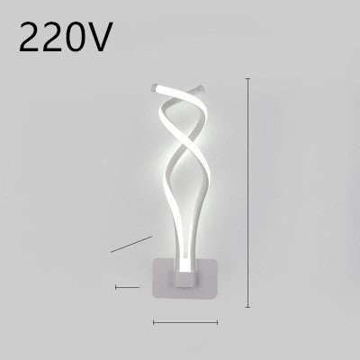 Modern Nordic LED Wall Light – Minimalist Bedroom Bedside Lamp