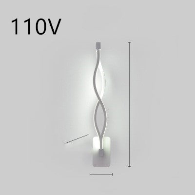 Modern Nordic LED Wall Light – Minimalist Bedroom Bedside Lamp