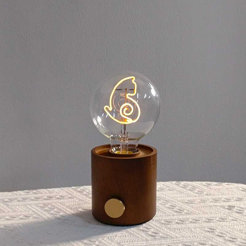 Cute cat bedside lamp with warm LED light

